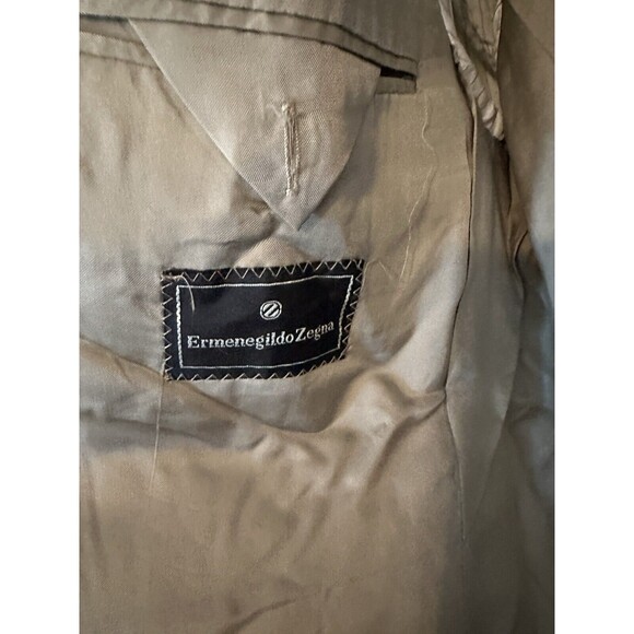 Ermenegildo Zegna Tan Suit ,Custom, Made Switzerland, Super100’s **please Read** - Picture 6 of 6